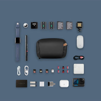 PGYTECH Mini Tech Organizer Travel Pouch Bag for Cables & Accessories Smoky Grey - CEN