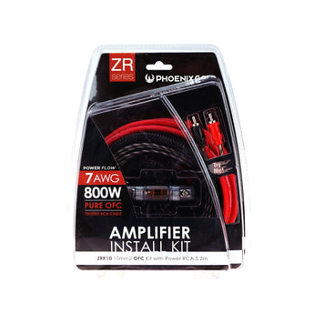 Phoenix Gold ZRK10 OFC Amplifier Wiring Kit 7 AWG Car Amp Power Kit Fuse Holder - CEN