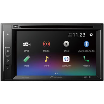 Pioneer AVH-A240DAB 6.2" CD DVD Double Din Bluetooth USB DAB Radio Car Stereo - CEN