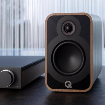 Q Acoustics 5010 Bookshelf Speakers Stand Mount 5000 Series Holme Oak QA5018 - CEN