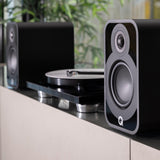 Q Acoustics 5010 Bookshelf Speakers Stand Mount 5000 Series Satin Black QA5012 - CEN
