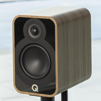 Q Acoustics 5020 Bookshelf Speakers Stand Mount 5000 Series Holme Oak QA5028 - CEN