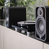 Q Acoustics 5020 Bookshelf Speakers Stand Mount 5000 Series Satin Black QA5022 - CEN
