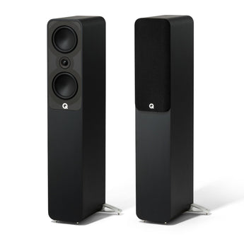 Q Acoustics 5040 Floorstanding Speakers HI-FI Home Cinema Satin Black QA5042 - CEN