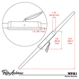 RetroSound WPA2 Amplified Hide Away Antenna Classic Car Radio FM AM Aerial - CEN