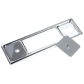 RetroSound Faceplate Chrome Black Pinstripe Inserts with Knob Set for RetroRadio - CEN