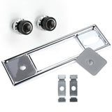 RetroSound Faceplate Chrome Black Pinstripe Inserts with Knob Set for RetroRadio - CEN