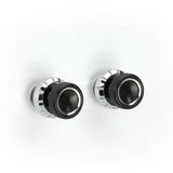 RetroSound Knob Set 39-78 Black Front and Rear Chrome Knobs for RetroRadios - CEN