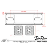 RetroSound Becker Style Motor 6 DAB Bluetooth Black Pebbled Chrome Classic Radio - CEN