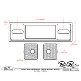 RetroSound Becker Style Motor 6 DAB Bluetooth Black Pebbled Chrome Classic Radio - CEN
