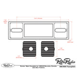 RetroSound Becker Style Motor 6 DAB Bluetooth Pinstripe Chrome Classic Car Radio - CEN