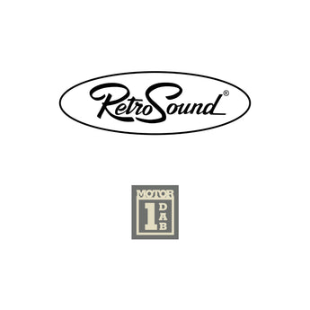 RetroSound Euro Style Motor 1DAB Radio All Black Classic Car Bluetooth Stereo - CEN