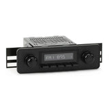 RetroSound Euro Style Motor 2 Bluetooth Radio All Black Classic Car Stereo - CEN