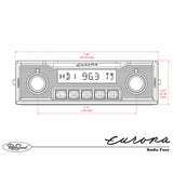 RetroSound Europa Motor 6 DAB FM AM Radio Bluetooth USB Classic Car Stereo - CEN
