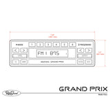 RetroSound Grand Prix Motor 6 DAB FM AM Radio Bluetooth USB Classic Car Stereo - CEN