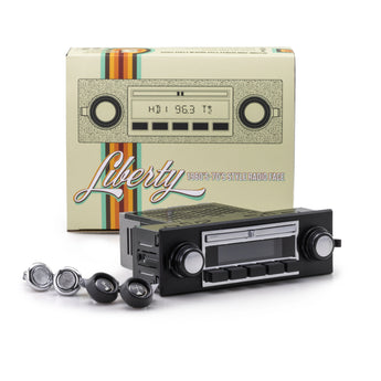 RetroSound Liberty Motor 2B Radio FM AM Bluetooth USB Classic Car Stereo - CEN