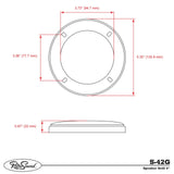 RetroSound 4 Inch Speaker Grills Sold as a Pair Low Key Plain Black Mesh Grill - CEN