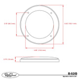 RetroSound 5.25 Inch Speaker Grills Sold as a Pair Low Key Plain Black Mesh Grill - CEN