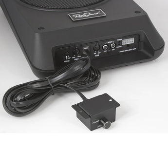 RetroSound Under Seat Sub 8 Inch Amplified Subwoofer with Wiring Kit & Bass Remote - CEN