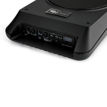 RetroSound Under Seat Sub 8 Inch Amplified Subwoofer with Wiring Kit & Bass Remote - CEN