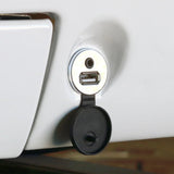 RetroSound Chrome Panel & Dash Mount USB-A & USB-C Extension Harness 1.3m Cable - CEN