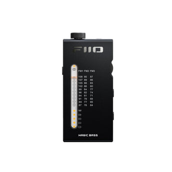 FiiO R11 Portable FM Radio Stereo Receiver Aluminium Body Earbuds Included Black - CEN