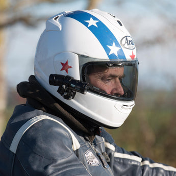 Techalogic DC-1 Full HD Dual Lens Camera Motorcycle Helmet & Horse Riding Hat - CEN