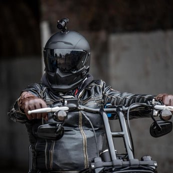 Techalogic DC-1 Full HD Dual Lens Camera Motorcycle Helmet & Horse Riding Hat - CEN