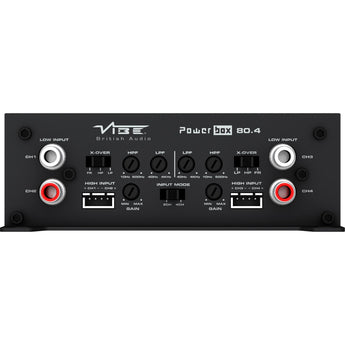 Vibe Powerbox 80.4M Amp Compact Micro Class D 4 Channel Car Stereo Amplifier - CEN