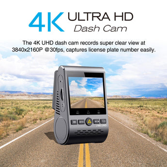 Viofo A129 PRO Dash Cam Front 1 Channel Ultra HD 4K 8MP WIFI GPS Dash Camera - CEN