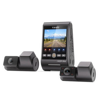 Viofo A229 Ultra 3CH Dash Cam GPS WIFI 4K Front 4K Rear HD Cabin Fisheye Camera - CEN