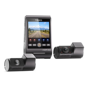 Viofo A229 Ultra 3CH Dash Cam GPS WIFI 4K Front 4K Rear HD Cabin Fisheye Camera - CEN