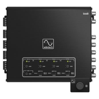 Wavtech Link8 8 Channel LOC Line Output Converter Aux In Signal Summing & Remote - CEN