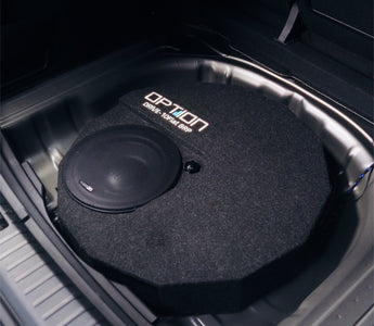 New at CEN: Option Audio Drive-10Flat — Golf Mk8 Bass, Zero Boot Space Lost