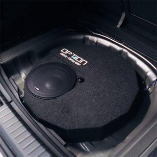New at CEN: Option Audio Drive-10Flat — Golf Mk8 Bass, Zero Boot Space Lost