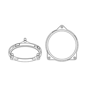 Helix Compose FlexMount 100 CFMK100 MB.1 4 Inch Midrange Adaptor for Mercedes