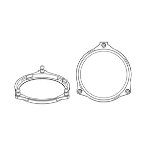 Helix Compose FlexMount 100 CFMK100 MB.4 4 Inch Midrange Adaptor for Mercedes