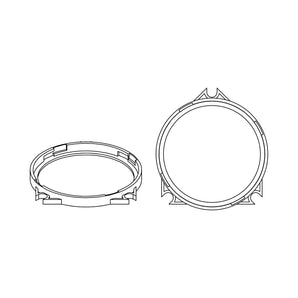 Helix Compose FlexMount 100 CFMK100 VOL.1 4 Inch Midrange Adaptor for Volvo