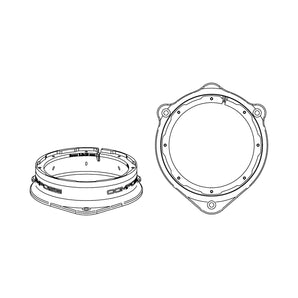 Helix Compose FlexMount 165 CFMK165 AUD.1 6.5 Inch Midbass Adaptor for Audi