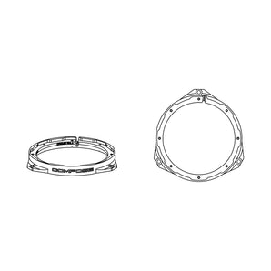 Helix Compose FlexMount 165 CFMK165 FIAT.1 6.5 Inch Midbass Adaptor for Fiat