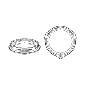 Helix Compose FlexMount 165 CFMK165 MB.2 6.5 Inch Midbass Adaptor for Mercedes
