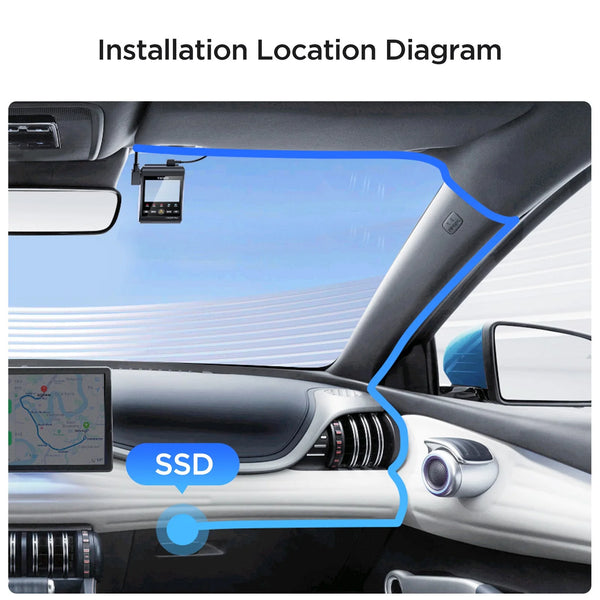 Viofo USB C SSD Hard Drive Data Cable 1.8m for A329 & A329S Series Dash Cameras