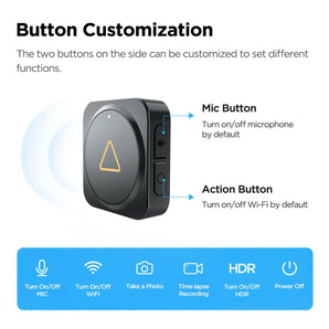 Viofo BTR200 Wireless Bluetooth Remote Control for A229 A129 VS1 Dash Cameras