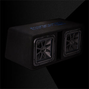 Kicker 44DL7S122 Dual 12 Inch L7S Subwoofer Solo Baric Loaded Enclosure 1500w - CEN