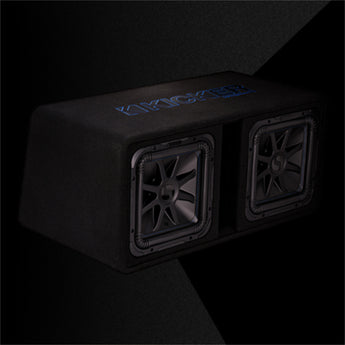 Kicker 44DL7S122 Dual 12 Inch L7S Subwoofer Solo Baric Loaded Enclosure 1500w - CEN