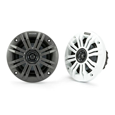 Kicker 45KM44 KM Marine 4" Coaxial Speakers 50w RMS