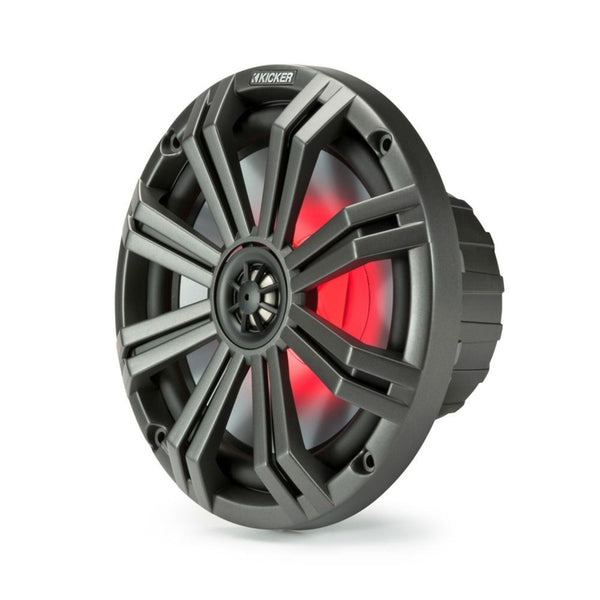 Kicker 45KM84L KM Marine 8" LED Coaxial Speakers 150w RMS