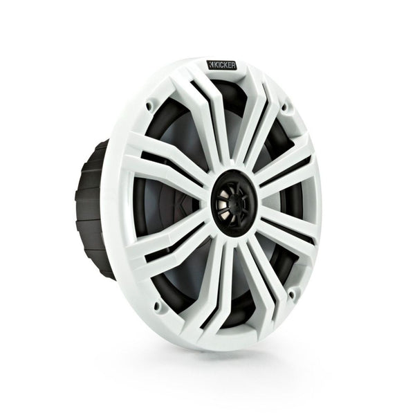 Kicker 45KM84L KM Marine 8" LED Coaxial Speakers 150w RMS