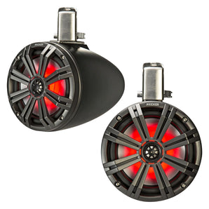 Kicker 45KMTC8 KM Marine 8" Tower Coaxial Speakers 150w