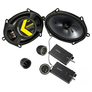Kicker 46CSS684 6x8" 2 Way Component Speakers 75w RMS
